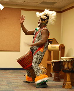 Sogbety on drums