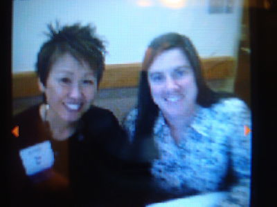 Miss Alison and children's author Lisa Yee