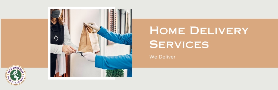 Home Delivery Service, handing a package to a resident